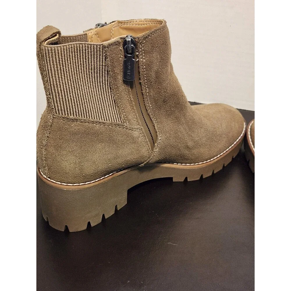 Sz8.5 - Blondo Damaris Womens Brown Suede Boot Waterproof